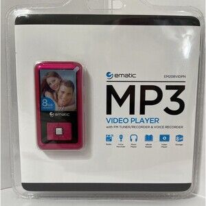 MP3 Video Player 8GB Color Red. New Sealed !!!!